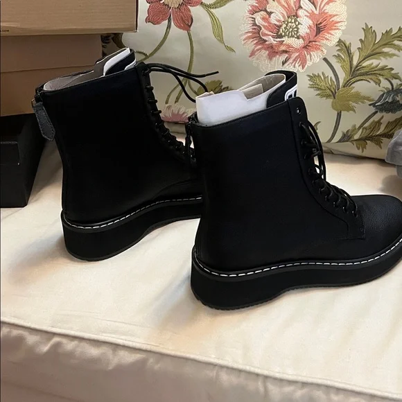 Kendall & Kylie Black Lace-Up Ankle Boots - Picture 3 of 5